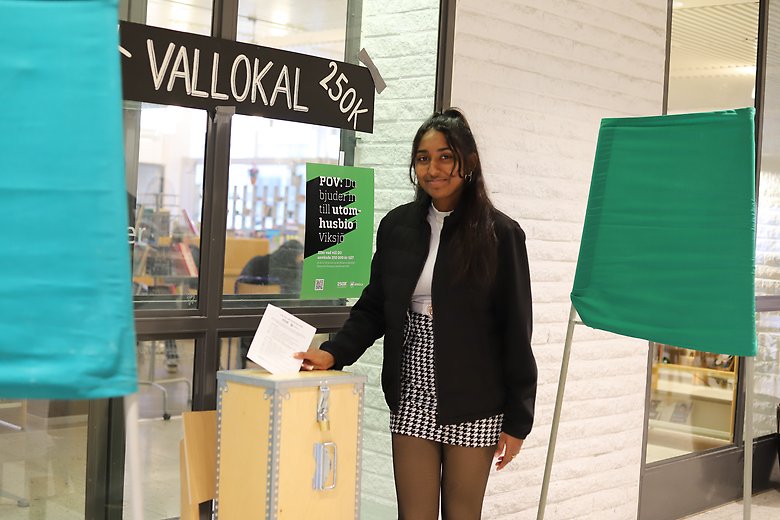 Denna vecka hölls skolval för 250K – Ung demokrati på Järfälla gymnasium i Jakobsberg.