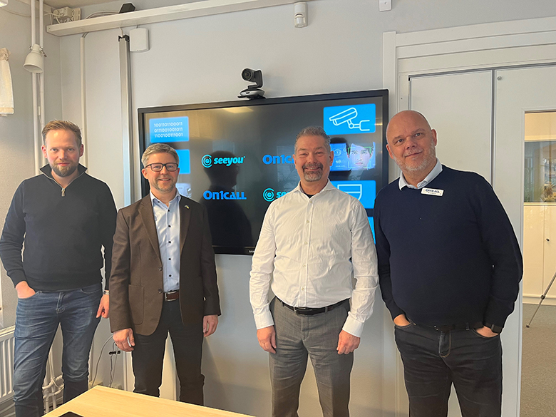 Gustaf Nyman, Pierre Bäckström och Peter Wedin från On1Call och Seeyou skickade med näringslivsavdelningen nya kunskaper om allt ifrån olika hackertyper, cybersäkerhetsarbete och IT-infrastrukturlösningar.